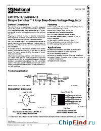 Datasheet LM2576T-12 manufacturer National Semiconductor